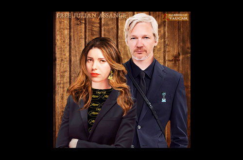 Julian and Stella Assange