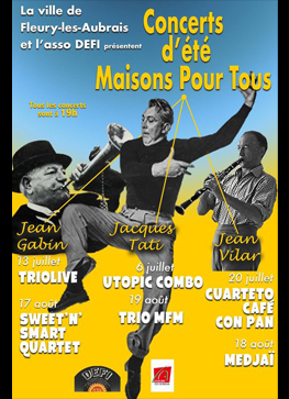 Affiche 3 concert UTOPIC COMBO d'été 2021