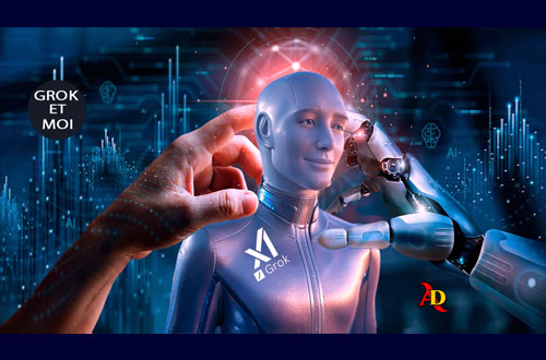 Grok et Moi - l'art de converser sans filtre.